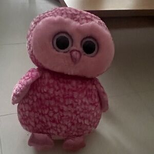 Ty Pink Stuffed Owl Plush Toy